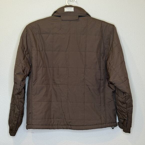 Marker Puffer Ski Jacket Womens Sz Large Chocolate Brown Outerwear Snowboarding - Picture 5 of 10